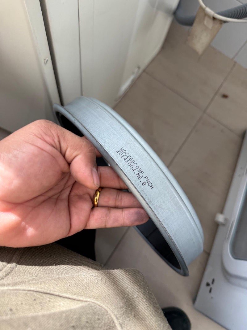 Cambio de goma de puerta de lavadora